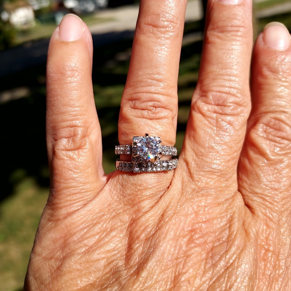 Diamonique ring
